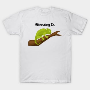 Blending In Chameleon Design T-Shirt